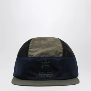 Cappello da baseball nero/blu/verde con logo