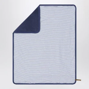 Set due pezzi reversibile a righe bianco/blu