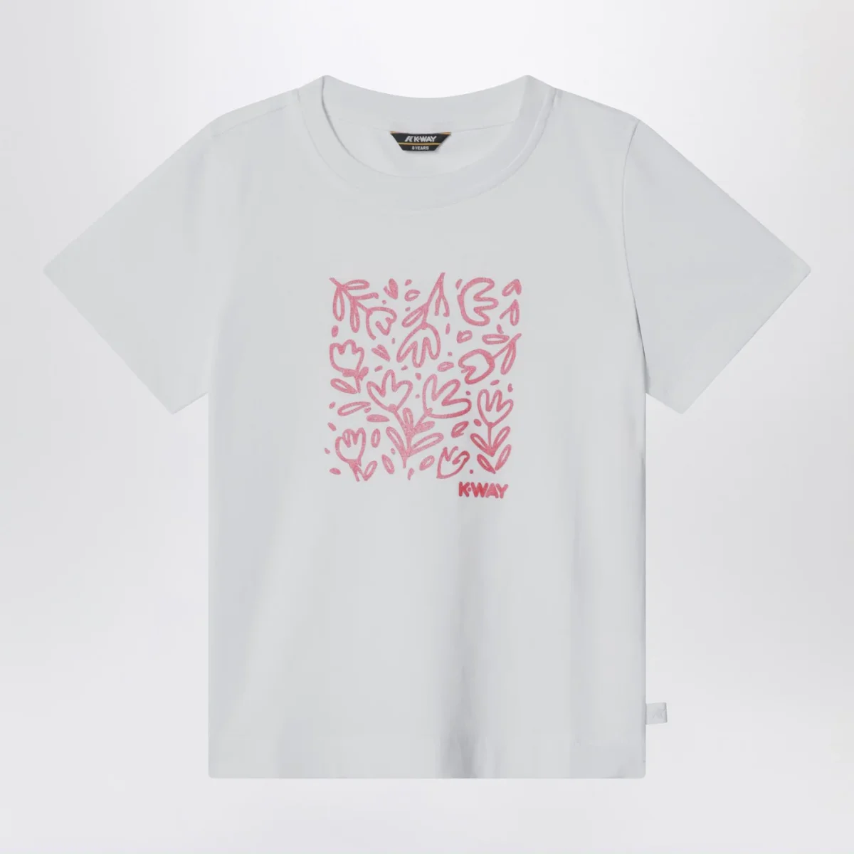 T-shirt Melis bianca con stampa glitterata