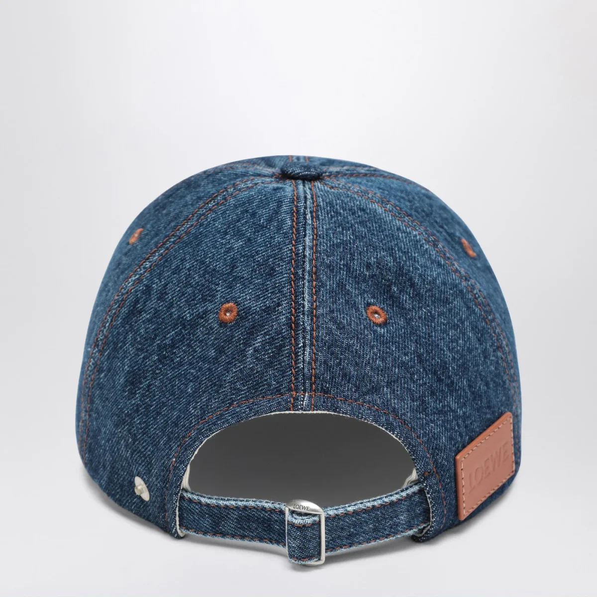 Cappello da baseball in denim con logo - Image 4