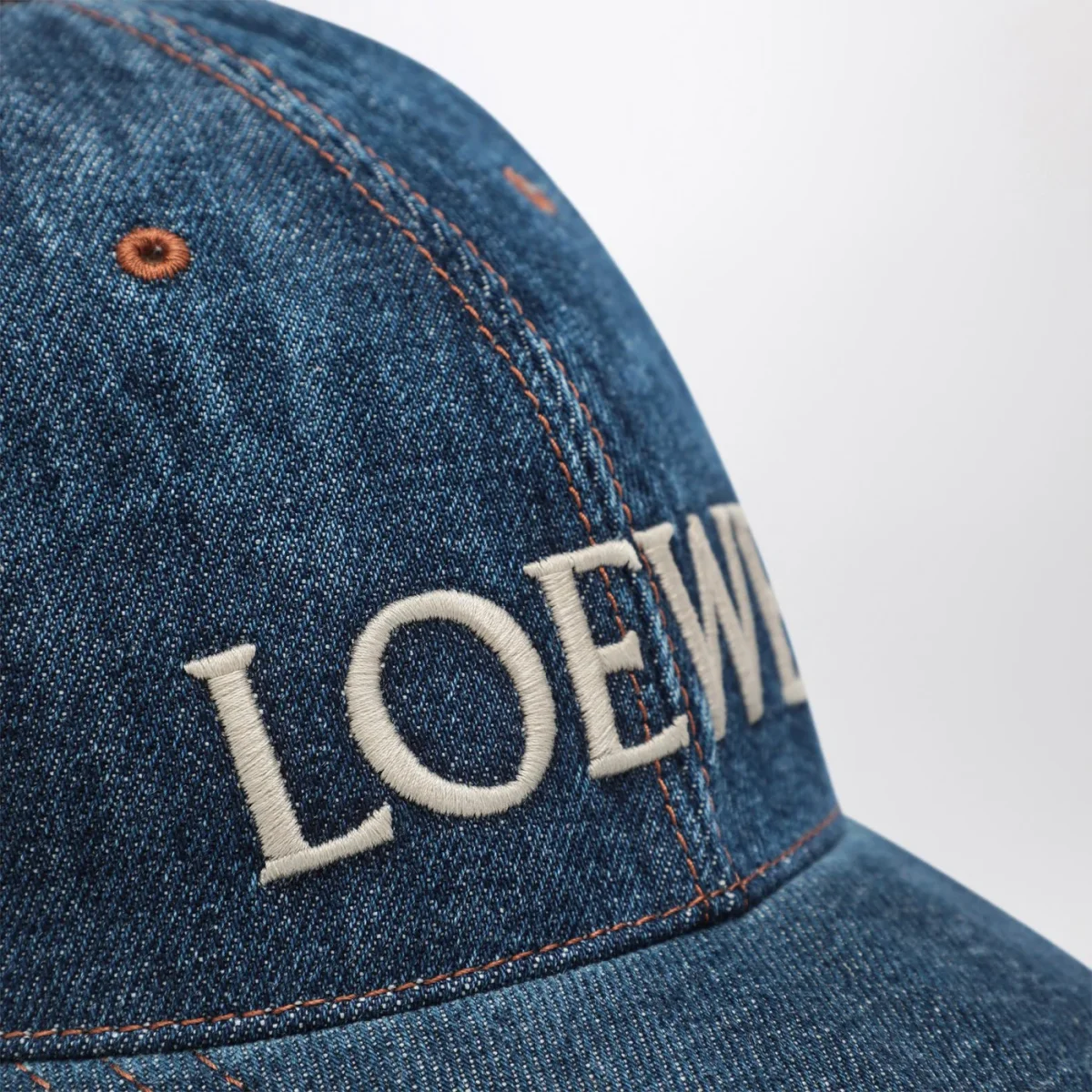 Cappello da baseball in denim con logo - Image 5