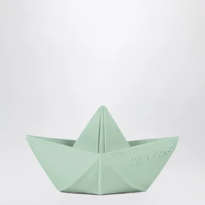 Giocattolo da bagno Barca origami verde menta