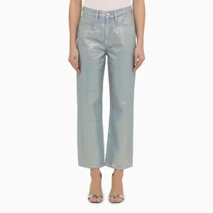 Jeans cropped La Jane in denim Hologram