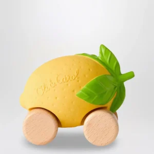 Macchinina giocattolo a forma di limone