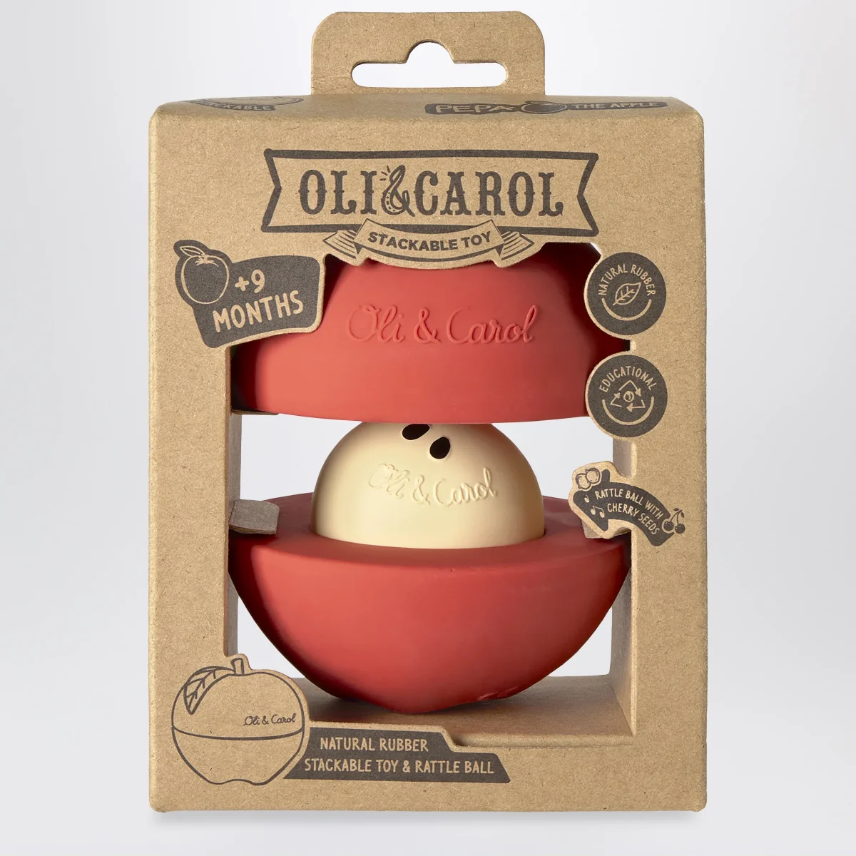 Gioco impilabile Apple con pallina con sonaglio – Image 4