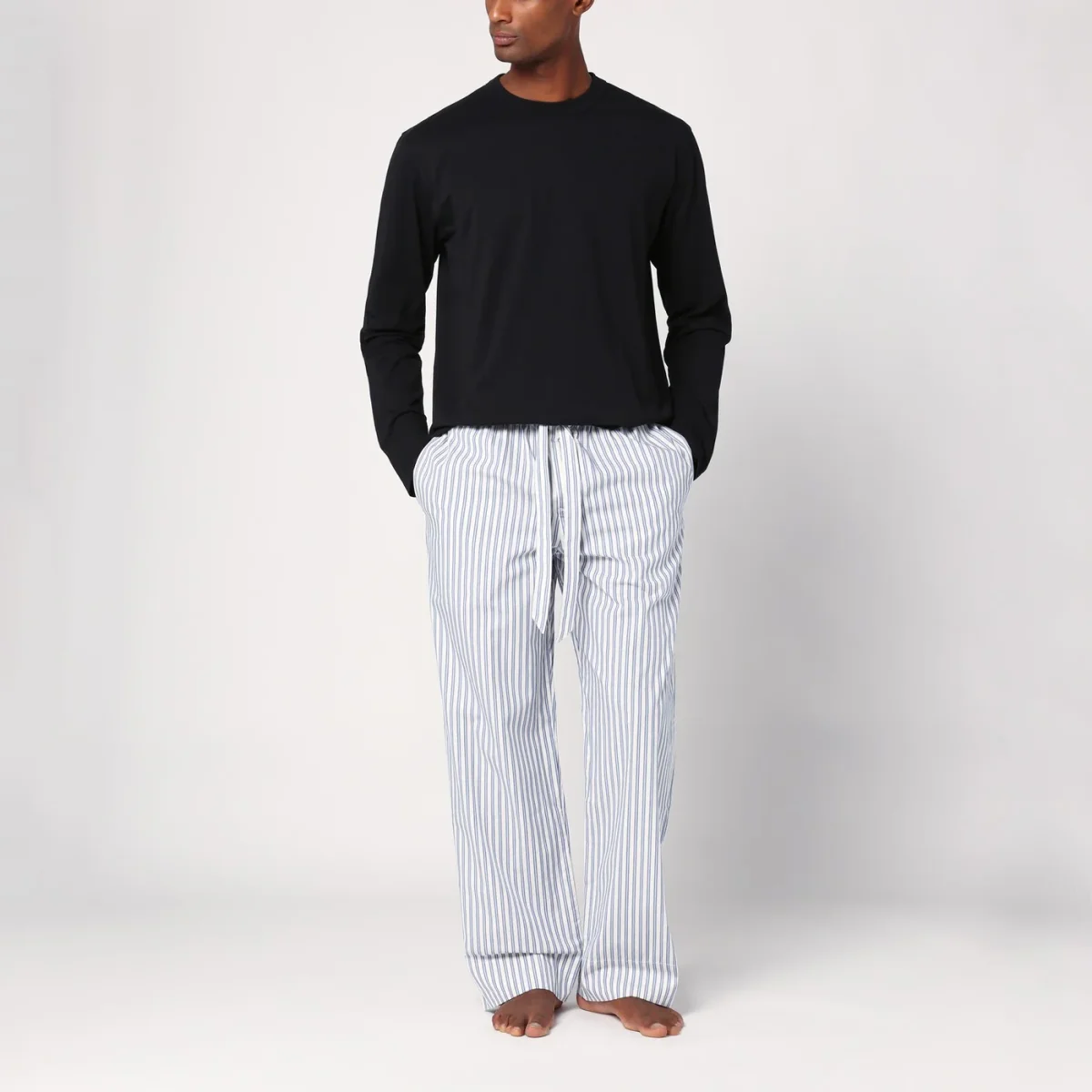 Maglia girocollo pigiama nera - Image 3