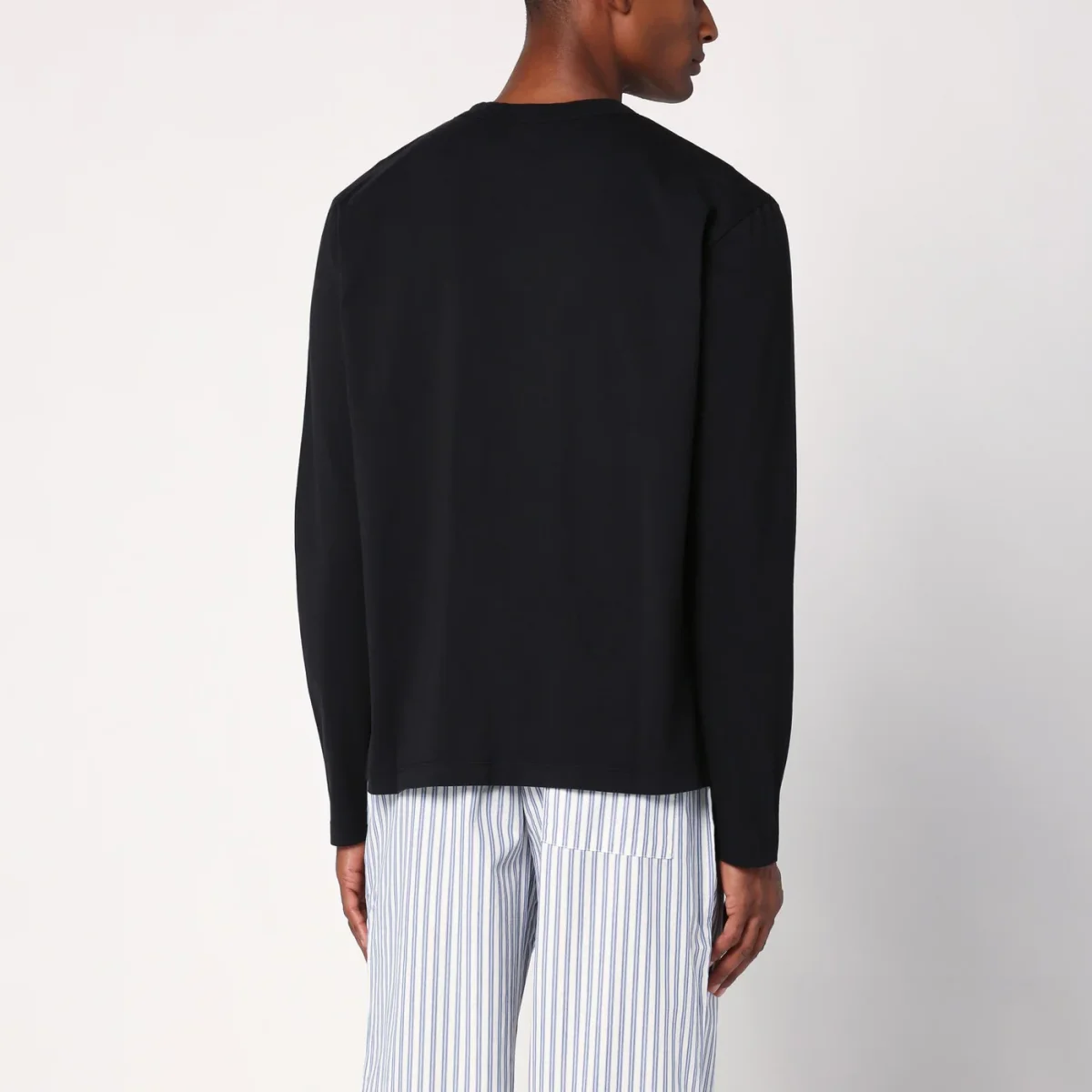 Maglia girocollo pigiama nera - Image 4