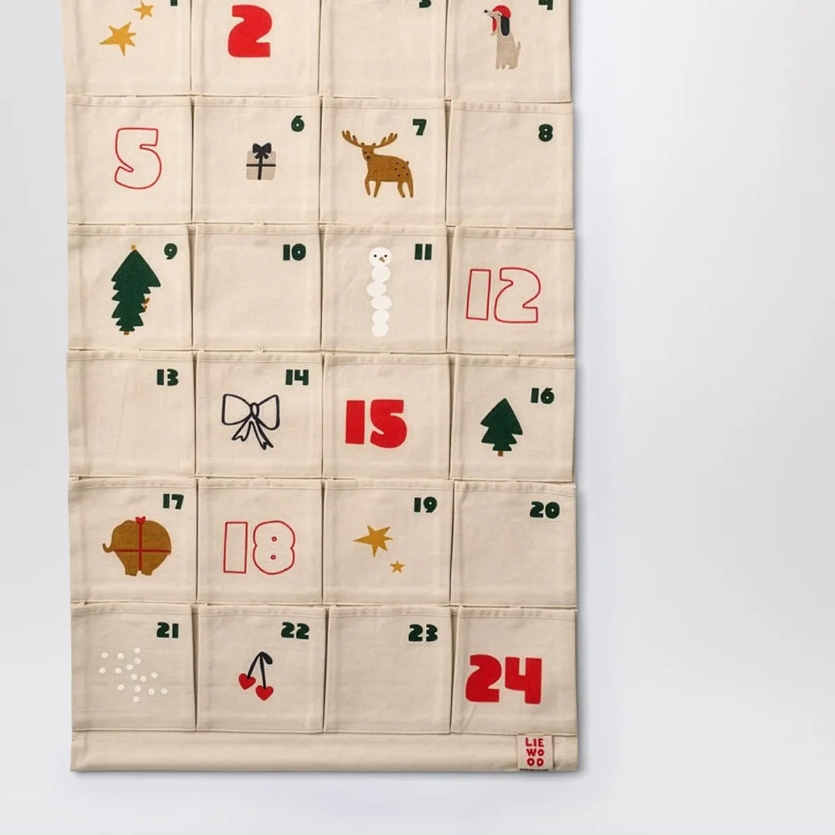 Calendario natalizio Babbo in tessuto - Image 3