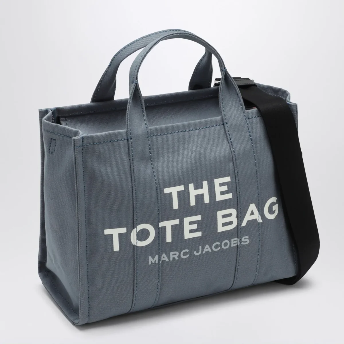 The Medium Tote Bag blu in canvas – Image 4
