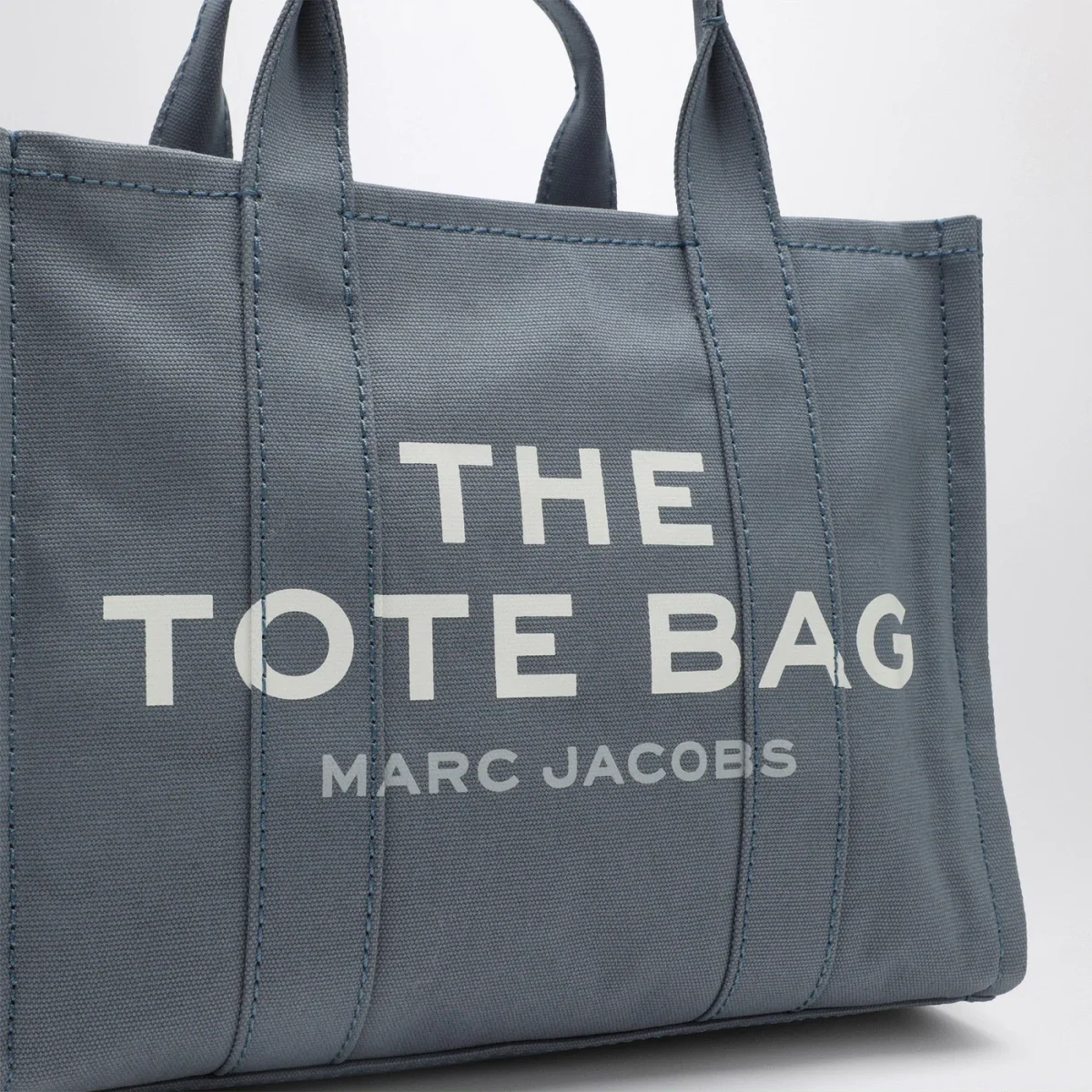 The Medium Tote Bag blu in canvas – Image 7