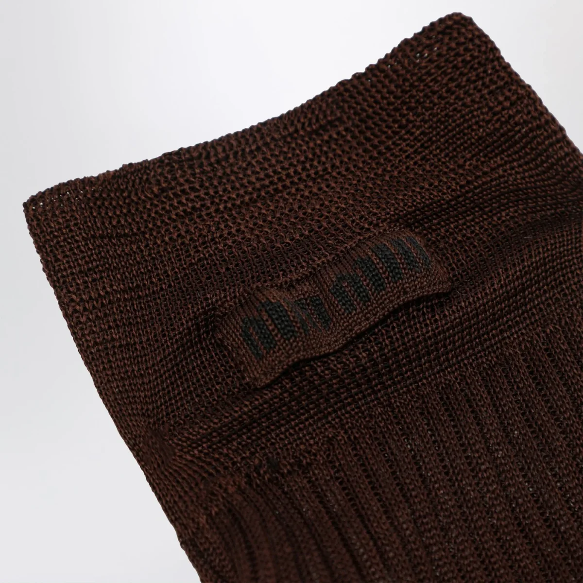 Calze color cacao in misto seta - Image 3