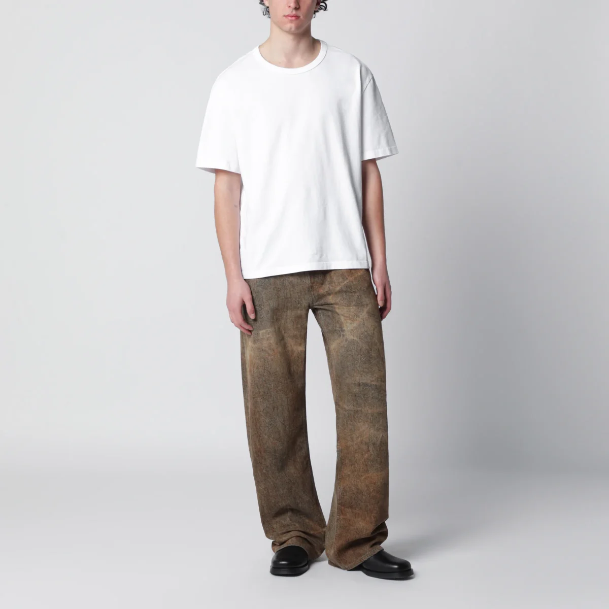 T-shirt Mauro bianca in cotone organico – Image 3