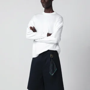 T-shirt Troy con doppia manica bianca