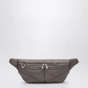 Marsupio trapuntato color fango