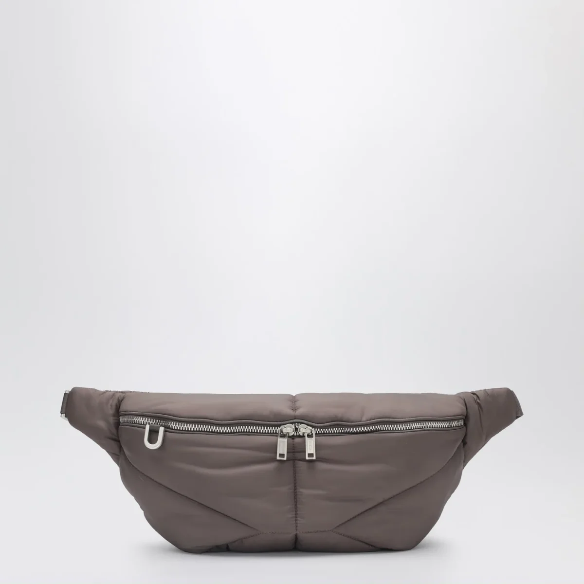 Marsupio trapuntato color fango – Image 2