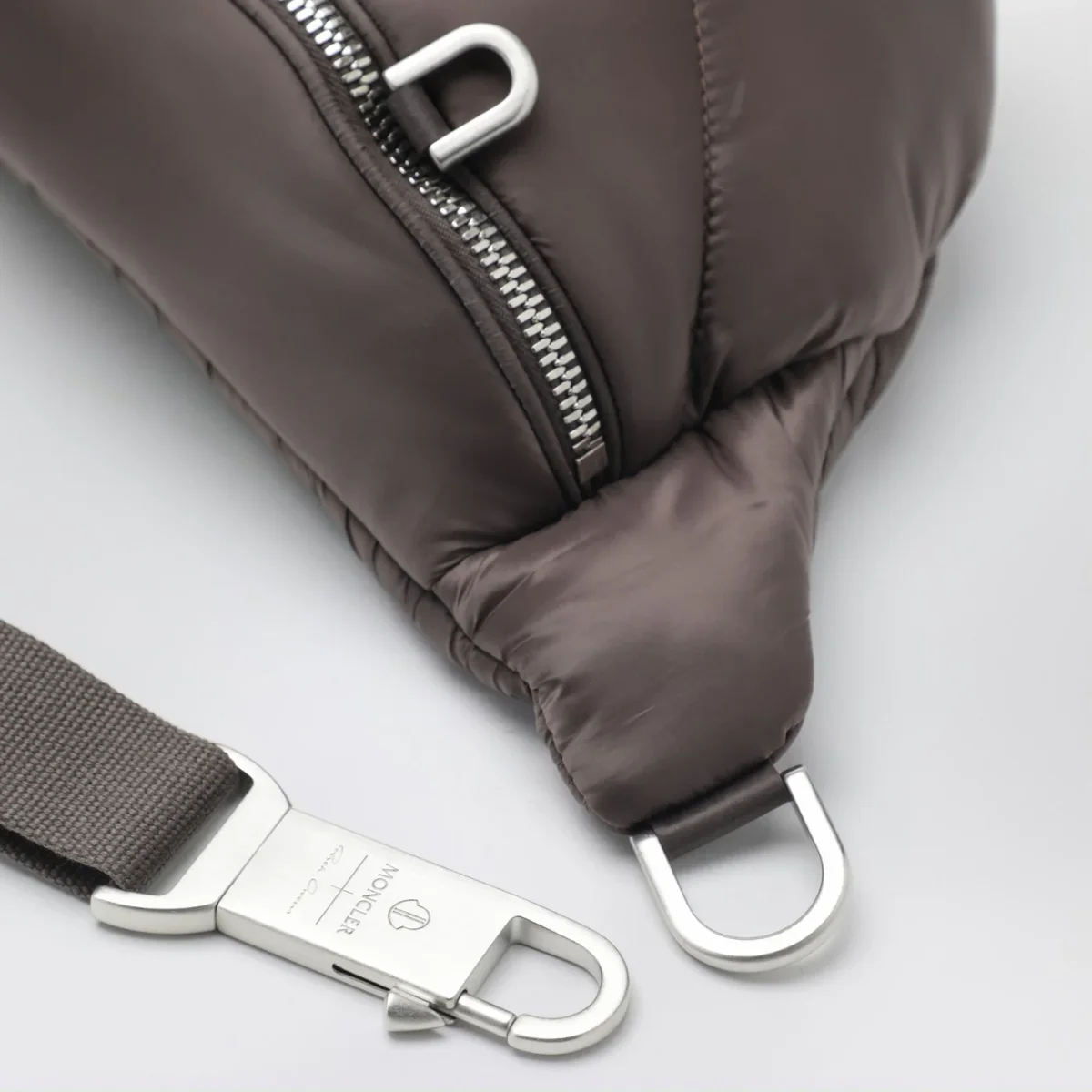 Marsupio trapuntato color fango – Image 7