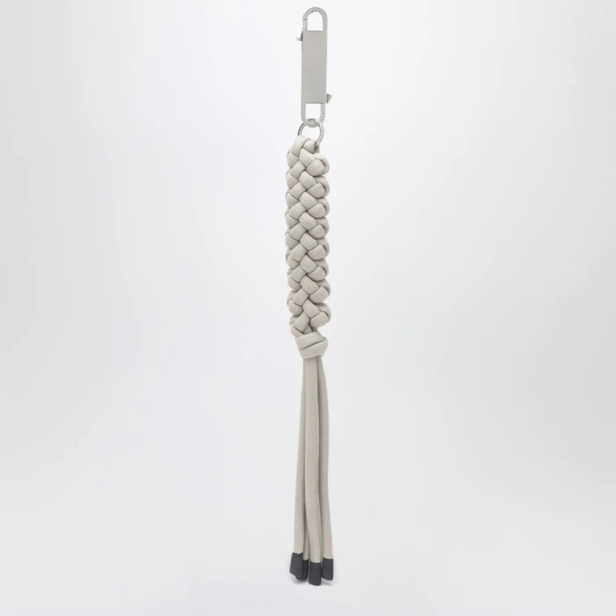 Portachiavi intrecciato color perla – Image 3