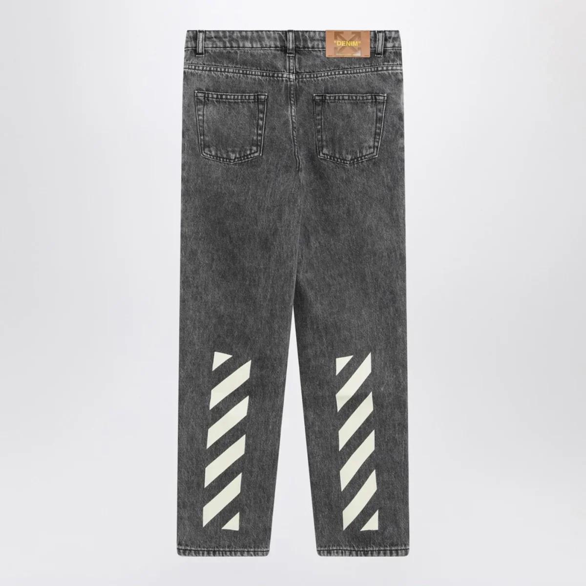 Jeans Diagonal in denim grigio – Image 3