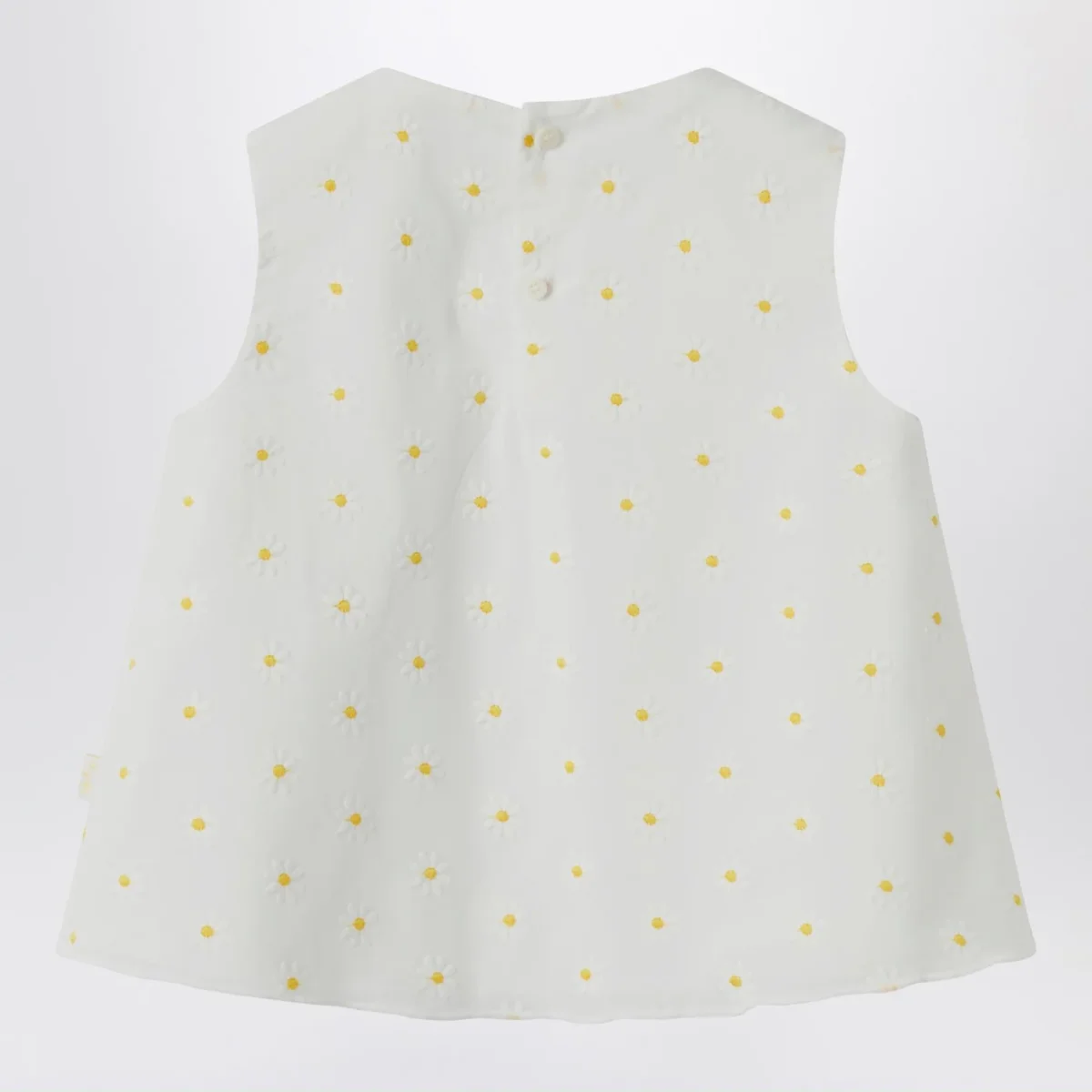 Top bianco con ricami floreali – Image 3