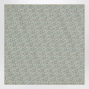 Foulard verde bosco in tessuto Liberty