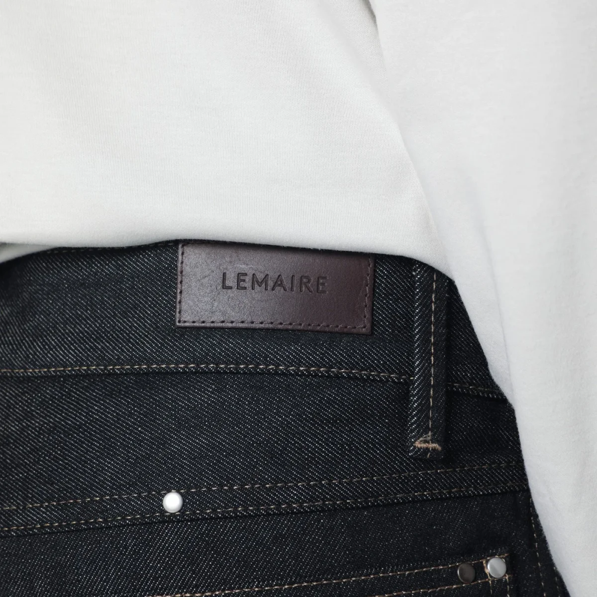 Jeans color ardesia con borchie – Image 6