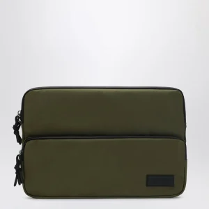 Laptop case verde in nylon