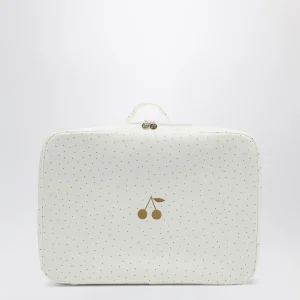 Portatutto bianco/oro a pois
