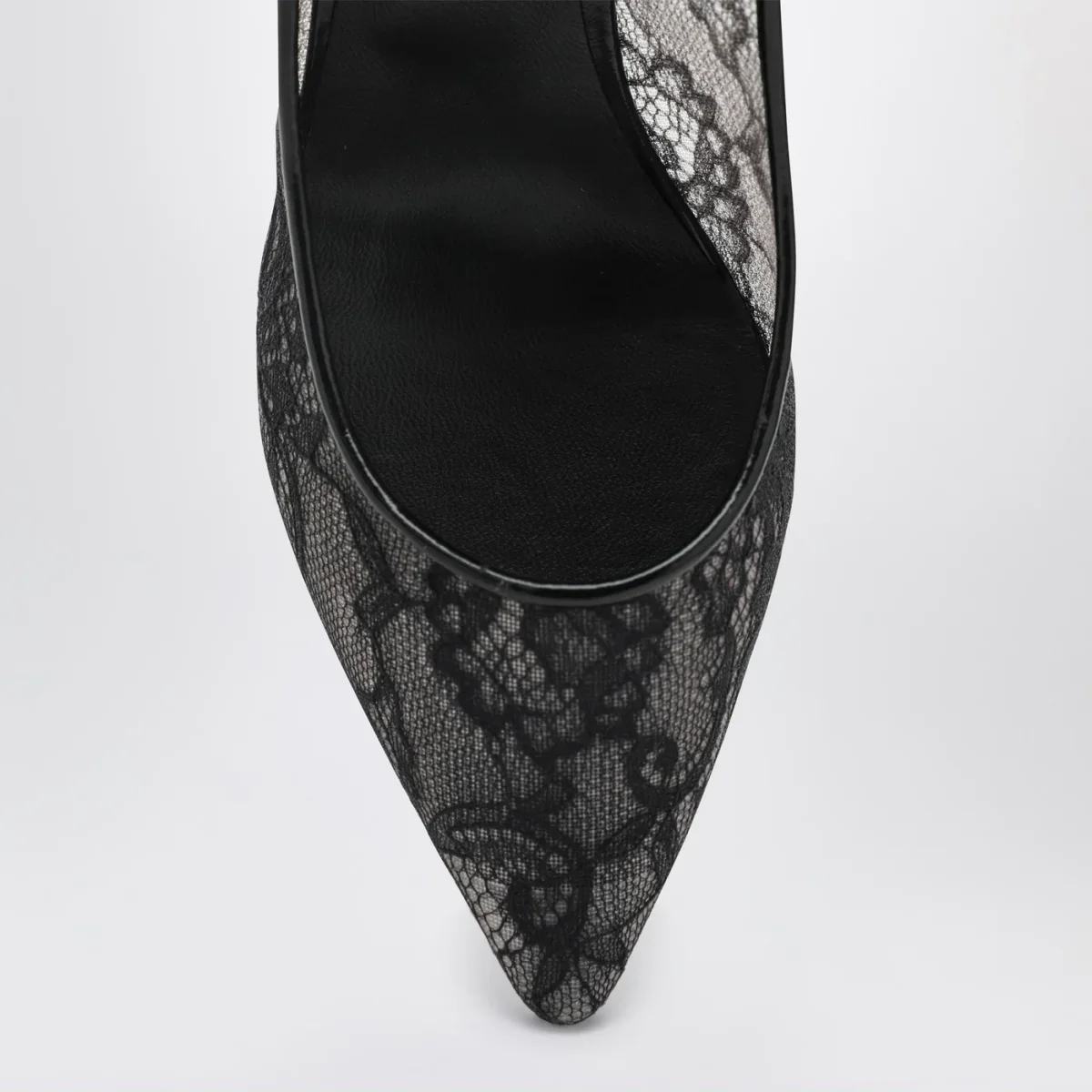 Décolleté Romy 85 in pizzo con logo – Image 4