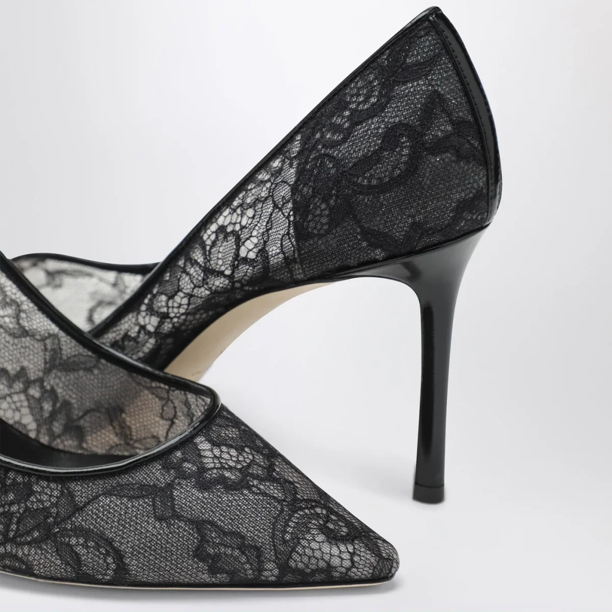 Décolleté Romy 85 in pizzo con logo – Image 6