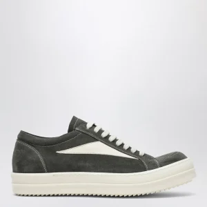 Sneaker Vintage euca/bianco latte in suede