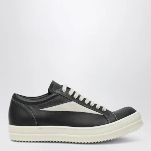 Sneaker Vintage nera/bianca in pelle