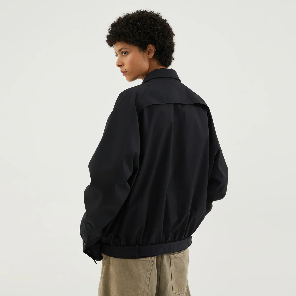 Trench corto blu scuro – Image 4