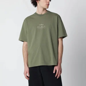 T-shirt verde militare con vestibilità regolare