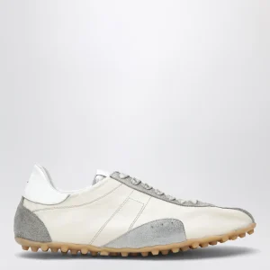 Sneakers Sprinters in pelle crema e suede vintage