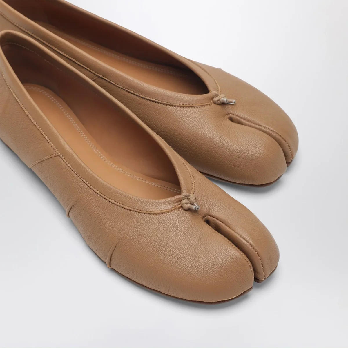 Ballerina Tabi New beige in pelle - Image 6