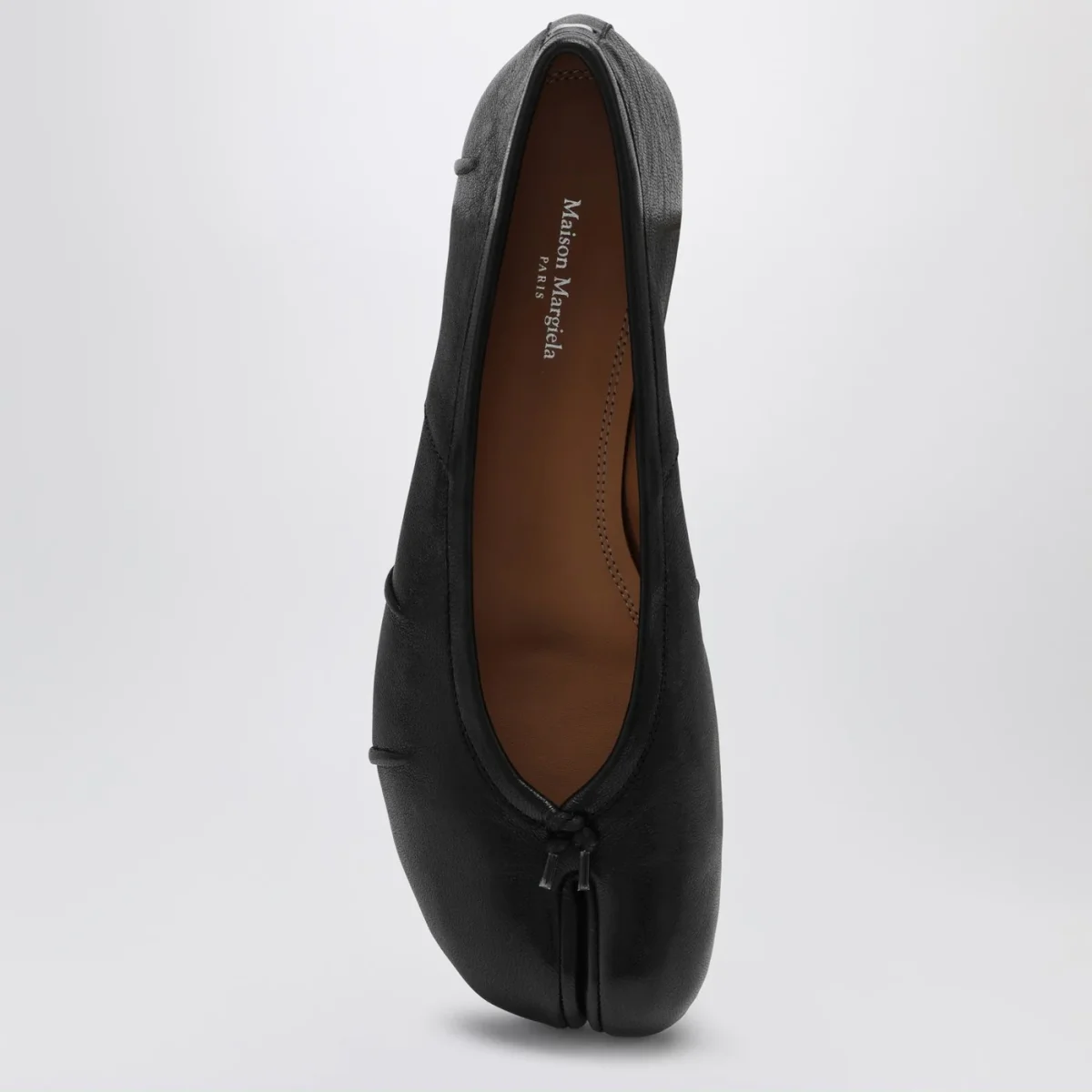 Ballerina Tabi New nera in pelle - Image 4