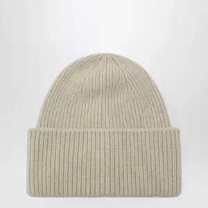 Berretto in lana e cashmere avorio