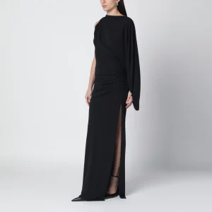 Abito lungo monospalla Selene nero