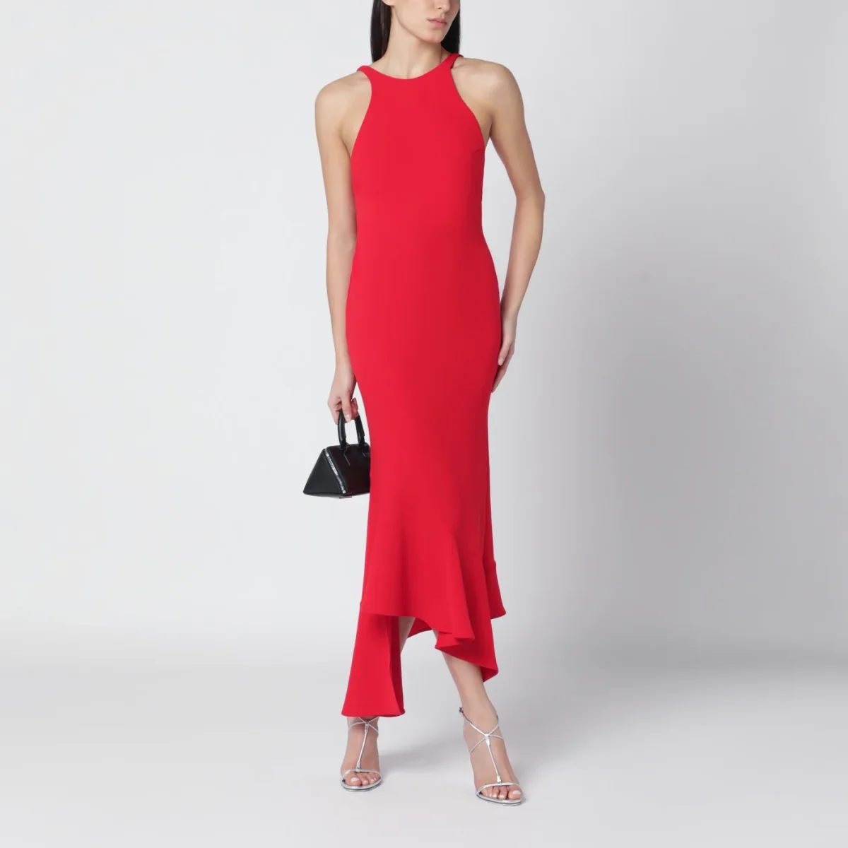 Abito Carmen con schiena scoperta rosso - Image 3