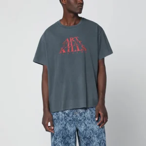 T-shirt The Force Logo nera effetto vintage