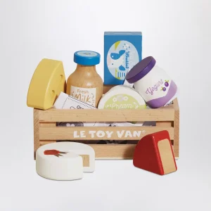 Gioco educativo cassa del mercato dei formaggi e dei latticini