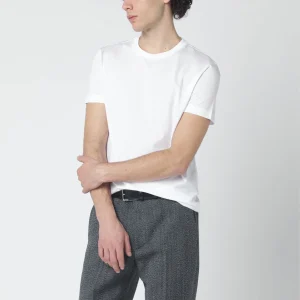 Set di tre T-shirt bianche in cotone