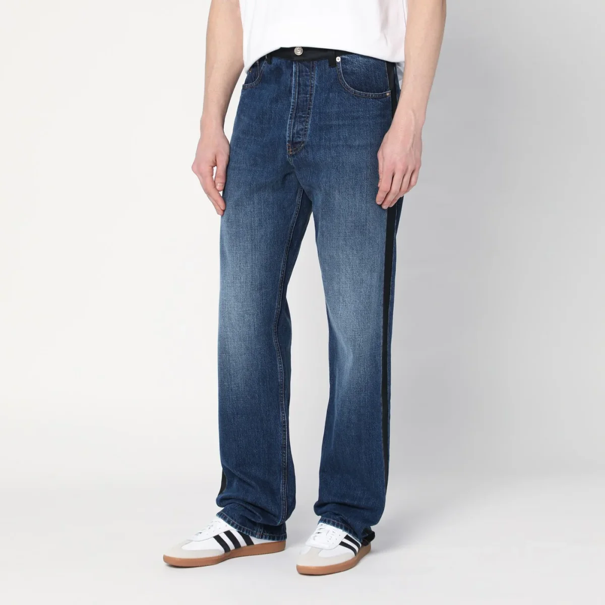 Jeans blu indaco effetto slavato – Image 4