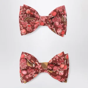 Fermagli per capelli con fiocco in tessuto Liberty