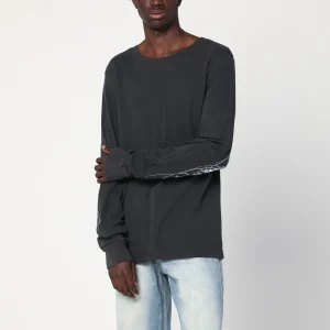 Maglia girocollo Vintage Black in cotone