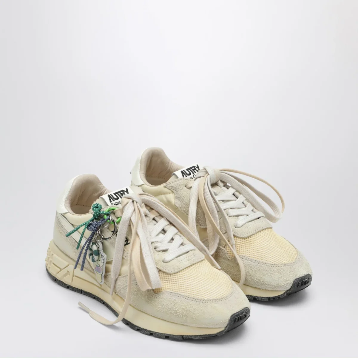 Sneakers Reelwind Super Vintage in nylon e suede écru – Image 3