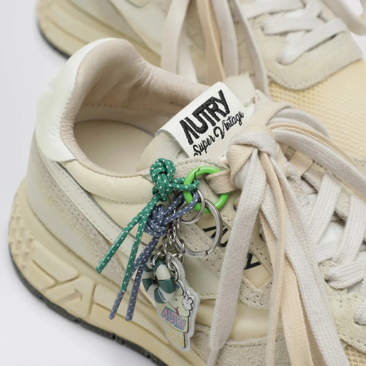 Sneakers Reelwind Super Vintage in nylon e suede écru – Image 6