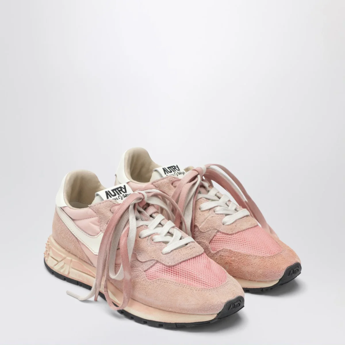 Sneakers Reelwind Super Vintage in nylon e suede rosa – Image 3