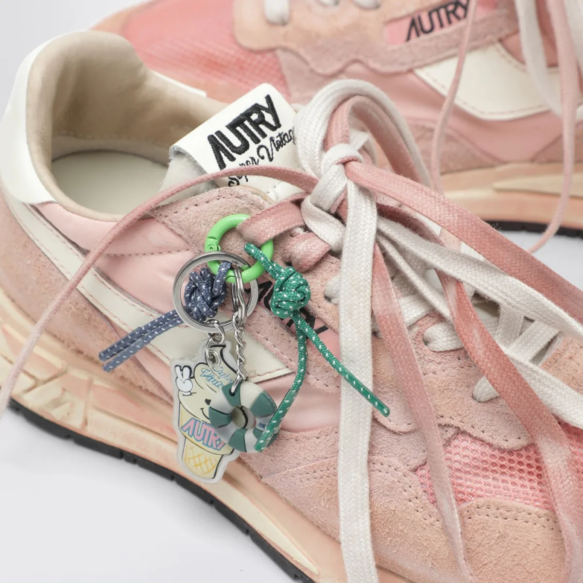 Sneakers Reelwind Super Vintage in nylon e suede rosa – Image 6