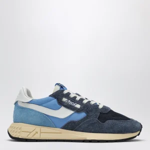 Sneakers Reelwind Low in nylon e suede bluette